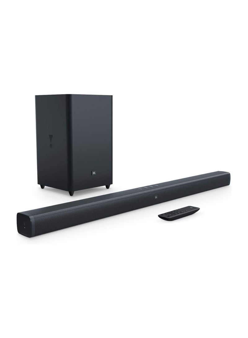 JBL - 2.1-Channel Soundbar With Wireless Subwoofer JBLBAR21DBBLKUK Black - Image 1