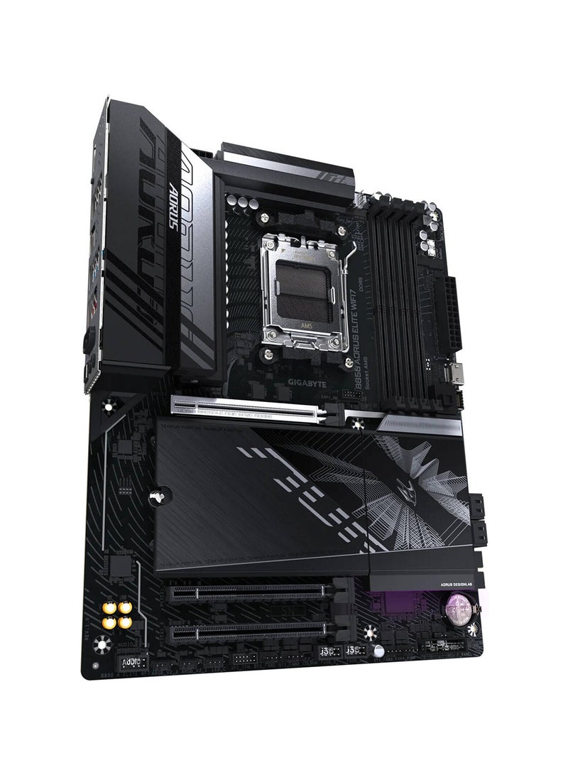 جيجابايت لوحة أم B850 AORUS ELITE Wi-Fi7 AM5 ATX، شريحة AMD B850، 4x فتحات DDR5 DIMM، ذاكرة قصوى تصل إلى 256GB، اتصال WiFi و BT، 1 x PCIe 5.0 x16، 3 x فتحات M.2 | B850-AORUS-ELITE-Wi-Fi7 - Image 3