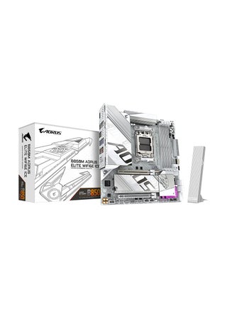 B850M AORUS ELITE Wi-Fi6E Micro-ATX Motherboard, LGA 1700 Socket, Intel B850 Chipset, Wi-Fi 6E, 2.5GbE Ethernet, Dual M.2 PCIe 4.0, DDR4 Memory Support up to 5333MHz, HDMI/DisplayPort, Bluetooth 5.3, USB 3.2, Smart Fan Control, RGB Fusion | 9MB85MEI6-00-G10 White - pnsku/N70144597V/45/_/1737541384/8e136e71-4915-4c1f-b7d2-943809ad747c