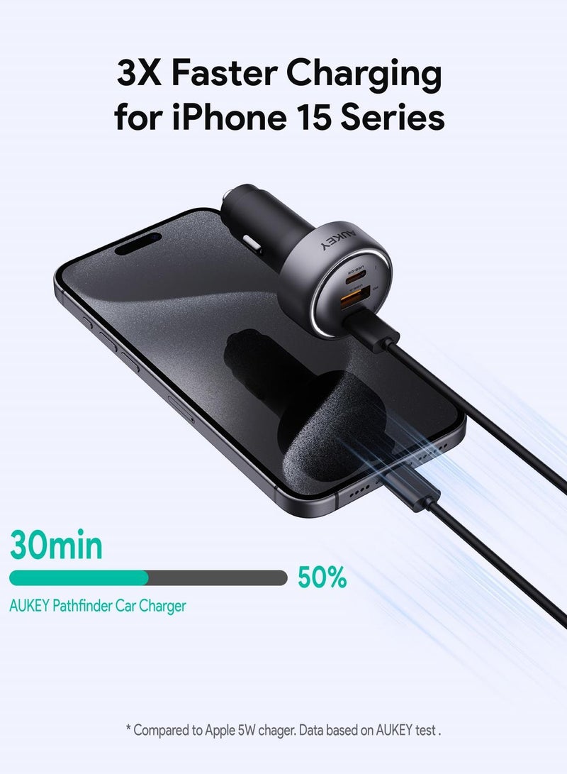 أوكي شاحن سيارة سريع الشحن CC-P1 Pathfinder Mix 3 66W - Image 2