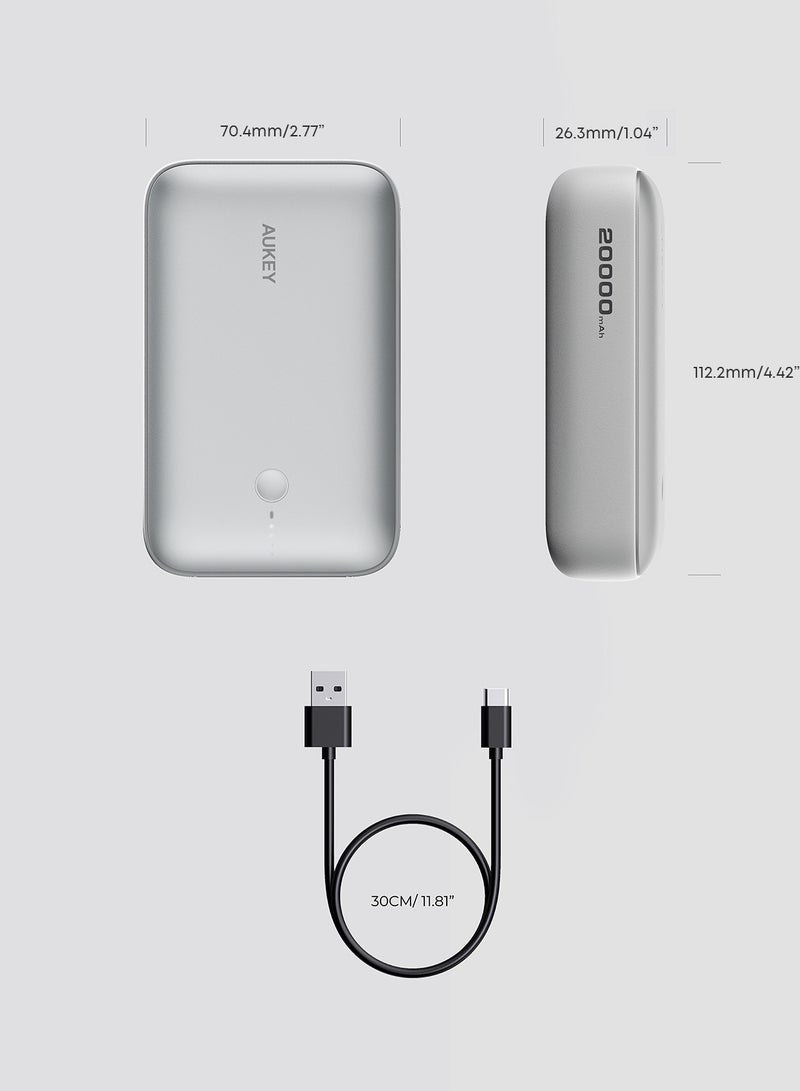 أوكي - 20000 mAh Spark 20,000 PD Charging mAh 22.5W White - Image 1