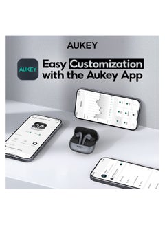 Aukey EP-B1 Beyond ANC Pro Wireless Earbuds Grey  - Image 5