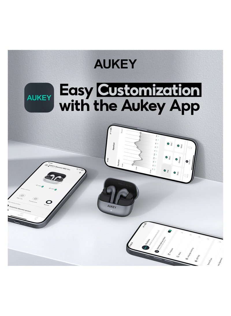Aukey - EP-B1 Beyond ANC Pro Wireless Earbuds Grey - Image 1
