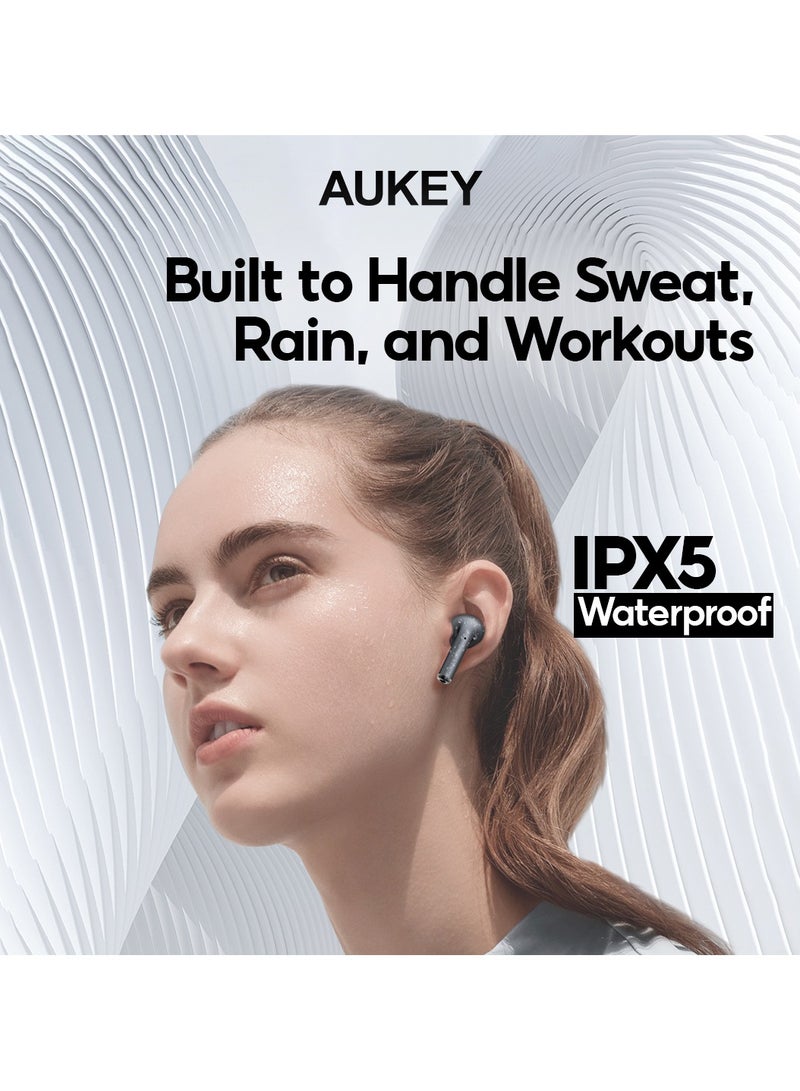 Aukey - EP-B1 Beyond ANC Pro Wireless Earbuds Grey - Image 1