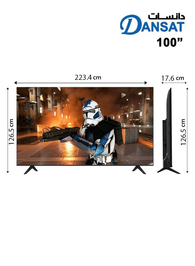دانسات 100-inch QLED Smart 4k webOS screens with original Magic remote support most applications DTQ100UWS Black - Image 2