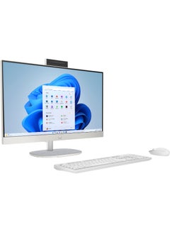 HP 24-cr1001ne AIO With 23.8-Inch Display, Core Ultra 5-125U Processor/16GB RAM/512GB SSD/Intel Iris XE Graphics/Windows 11 Home English/Arabic Shell White  - Image 2