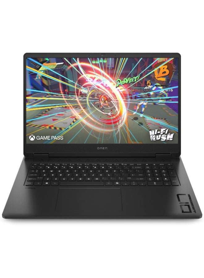 HP OMEN Laptop With 17.3-Inch Display, AMD Ryzen 9-8945HS Processor/32GB RAM/1TB SSD/8GB NVIDIA GeForce RTX 4060 Graphics/Windows 11 Home English/Arabic Shadow black  - Image 1