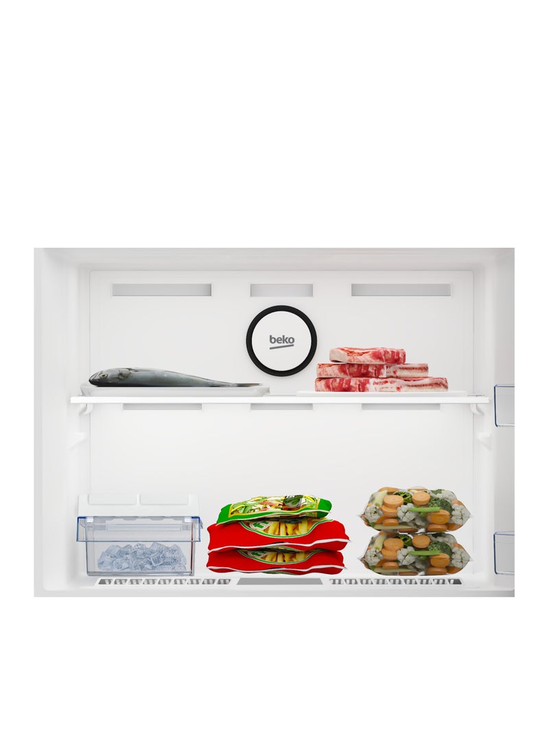 Beko - Refrigerator, Inverter, No Frost (Top Freezer, 78 cm) Reversible Door B3RDNE590ZXB Silver - Image 1