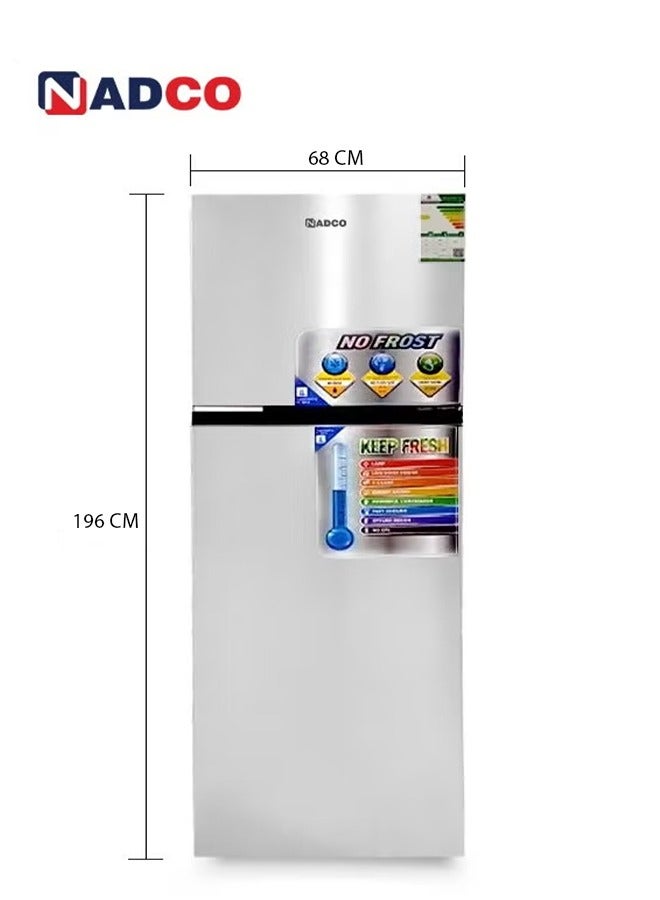 Refrigerator 11.4 Feet -  Steam - Steel - 355 L NC355NF Silver - pnsku/N70144639V/45/_/1737463690/05caa129-60c7-4baa-b5ee-4becdd6bb2cc