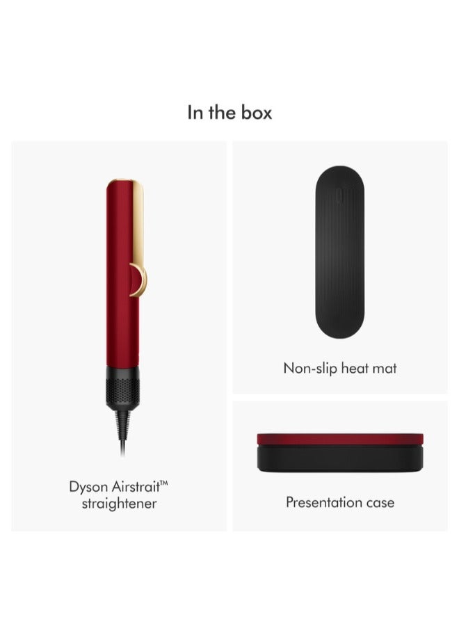 dyson - Airstrait Straightener - HT01 Red Velvet/Gold - Image 1