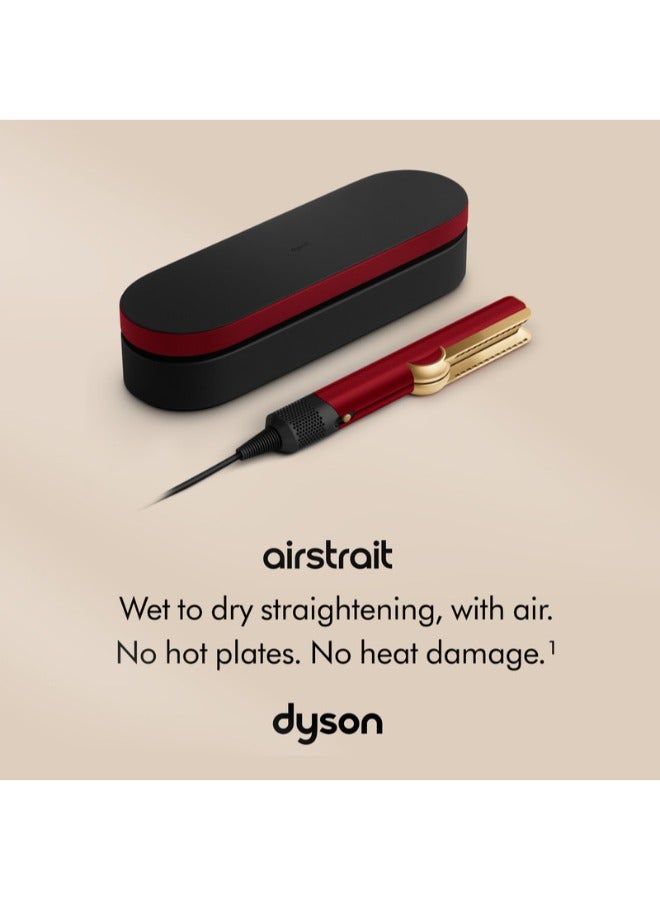 dyson - Airstrait Straightener - HT01 Red Velvet/Gold - Image 1