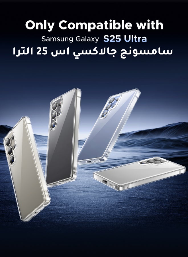 Galaxy S25 Ultra Case Clear, iCrystal Tech, Drop Protection, Effectively Delays Yellowing Case, Hard Back Cover, Shockproof Edge Slim Phone Case, Designed for Samsung Galaxy S25 Ultra, Clear - pnsku/N70144646V/45/_/1740145660/db133a3e-f616-48f0-b4d9-33595994c4c1