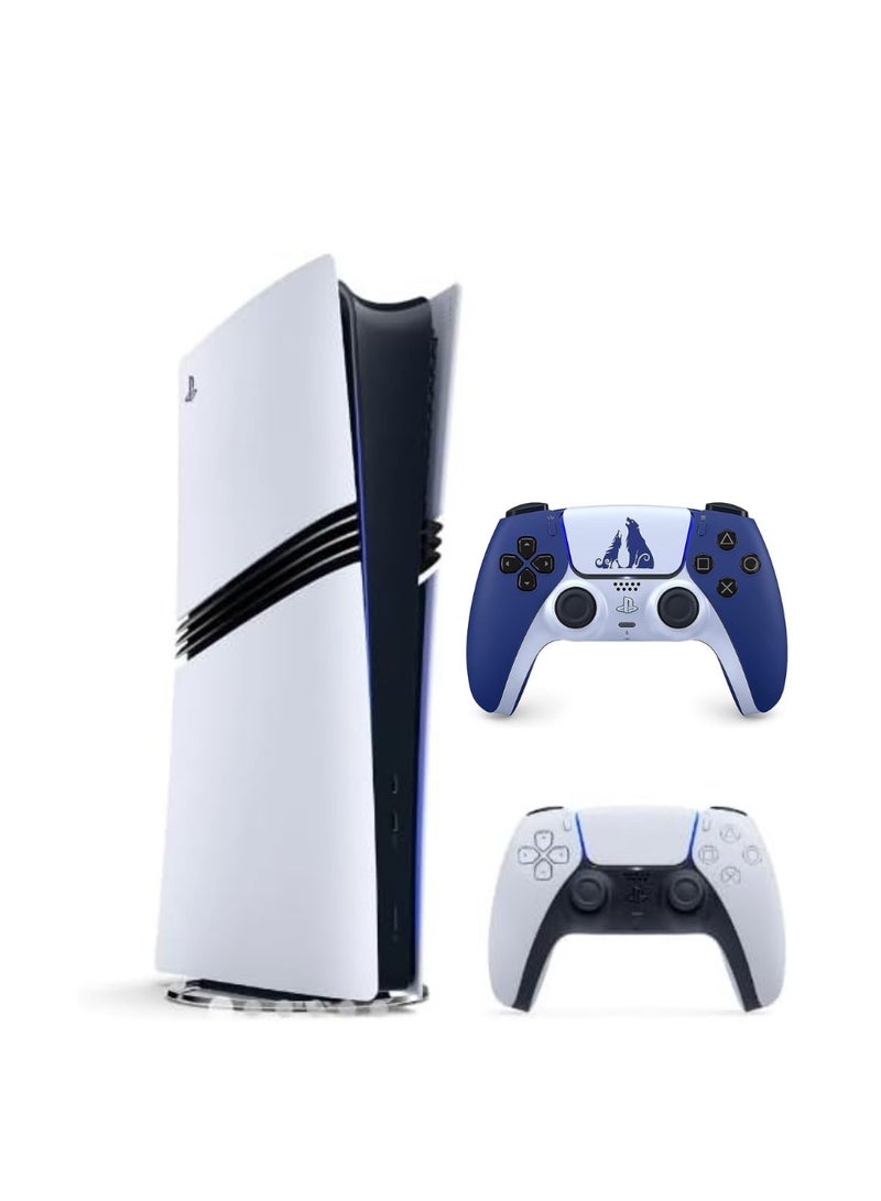 سوني - PlayStation 5 PRO Digital Console with PS5 God of War Ragnarok Controller - Image 1