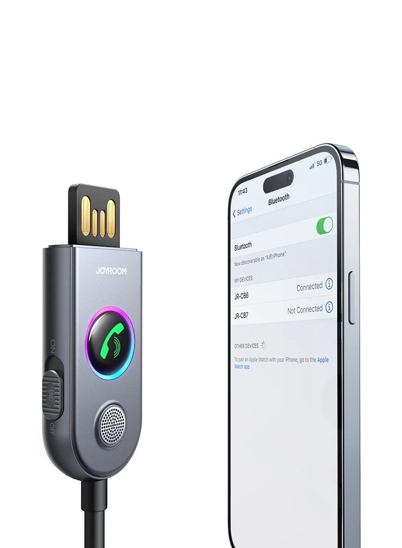 جوي روم JR-CB6 جهاز استقبال لاسلكي من سلسلة Car-B - رمادي داكن - Image 5