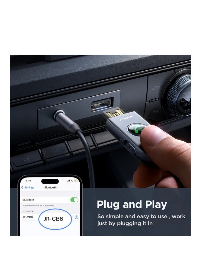 جوي روم JR-CB6 جهاز استقبال لاسلكي من سلسلة Car-B - رمادي داكن - Image 4