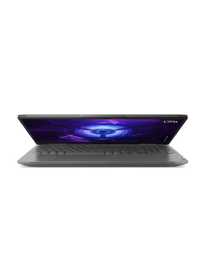 لينوفو - LOQ Gaming With 15.6-Inch Full HD(1920x1080) Display,Core i7-12650HX Processor/16GB RAM DDR5/512GB SSD/6GB NVIDIA GeForce RTX 4050 Graphics/DOS(Without Windows)/ Arabic Luna Grey - Image 1