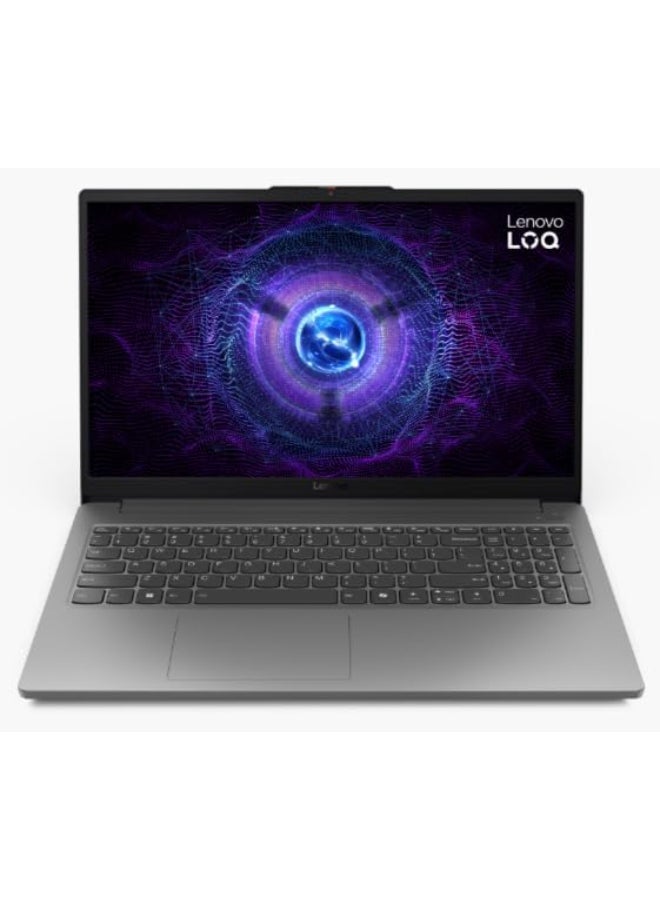 Lenovo LOQ Gaming With 15.6-Inch Full HD(1920x1080) Display,Core i7-12650HX Processor/16GB RAM DDR5/512GB SSD/6GB NVIDIA GeForce RTX 4050 Graphics/DOS(Without Windows)/ English/Arabic Luna Grey - Image 1