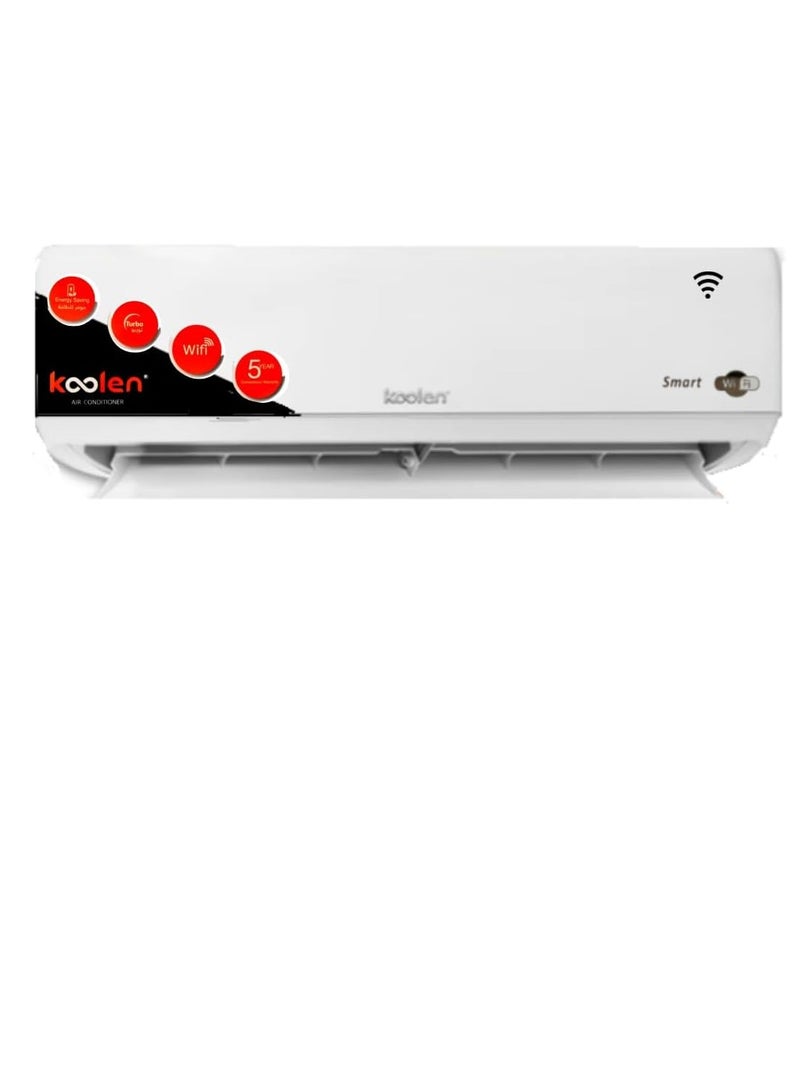 كولن Koolen Split Air Conditioner, Hot&Cold, 22,500BTU, Heating 6.5KW, Wi-Fi - KOSACS24KHC 6.5 kW KOSACS24KHC White  - Image 1