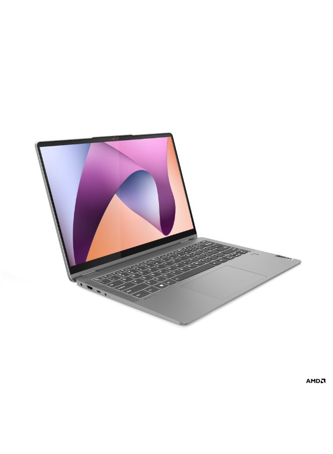 Lenovo Flex 5 Laptop With 14-Inch Display, AMD Ryzen 5-7430U Processor/8GB RAM/512GB SSD/AMD Radeon Graphics/Windows 11 English/Arabic Arctic Grey  - Image 3