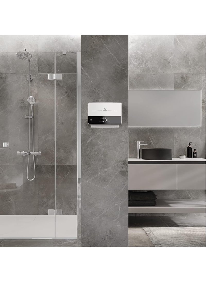 Ariston - Ariston AURES Multi Electric Instantaneous Water Heater 9.5kW, 2 years Local  warranty by ARISTON Thermo Group Egypt white - Image 1
