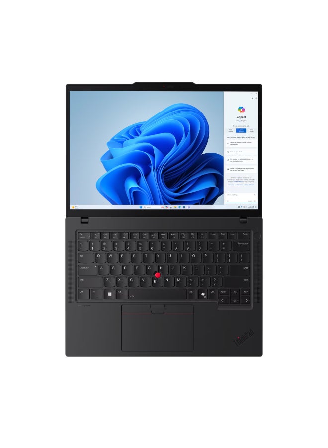 Lenovo ThinkPad T14 Laptop With 14-inch WUXGA(1920x1200) Display IPS,Intel Core Ultra 7-155U Processor/16GB RAM DDR5/1TB SSD/Windows 11 Pro/ English/Arabic Black  - Image 3