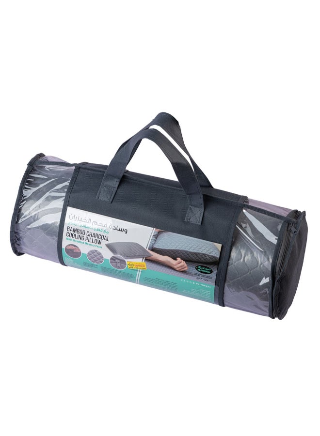 الرماية Bamboo Charcoal Cooling Pillow - AL RIMAYA 1.2kg  - Image 1