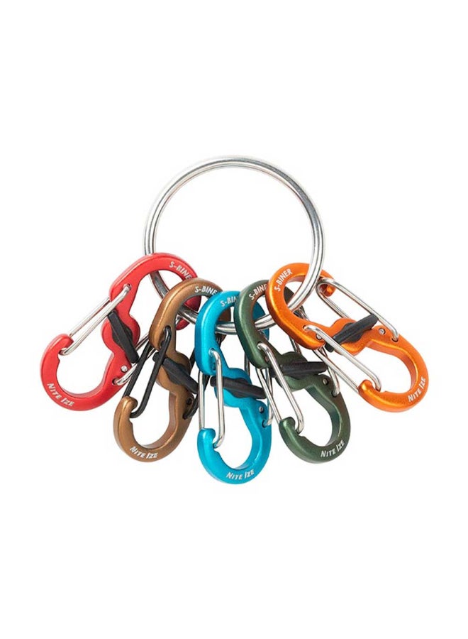 نايت آيز Key Ring With 5 MicroLock Carabiners - Nite Ize 0.0kg - Image 1