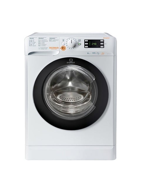 Indesit Washer and Dryer Front Load - 9 Kg Washing & 6 Kg Drying - 10 Programs - XWDE961480XWSEX60H White