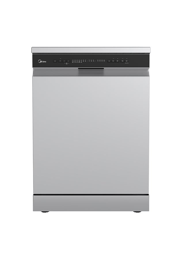 مديا Midea Dishwasher - 10 Programs - 14 Place Settings - Silver - WQP14W5233CS 14 kg WQP14W5233CS silver - Image 1