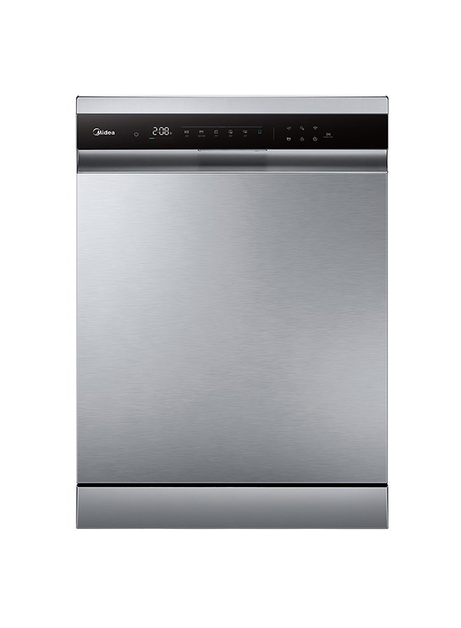 مديا Midea Dishwasher - 9 Programs - 15 Place Settings - Silver - WQP15WU7633GSS 15 kg WQP15WU7633GSS silver - Image 1