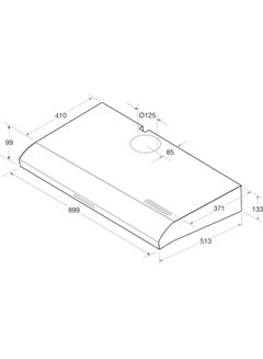 Ariston Ariston Freestanding Slider Hood  Convertible  3 Speeds  60 Cm  Inox SL161LPIX Silver  - Image 2