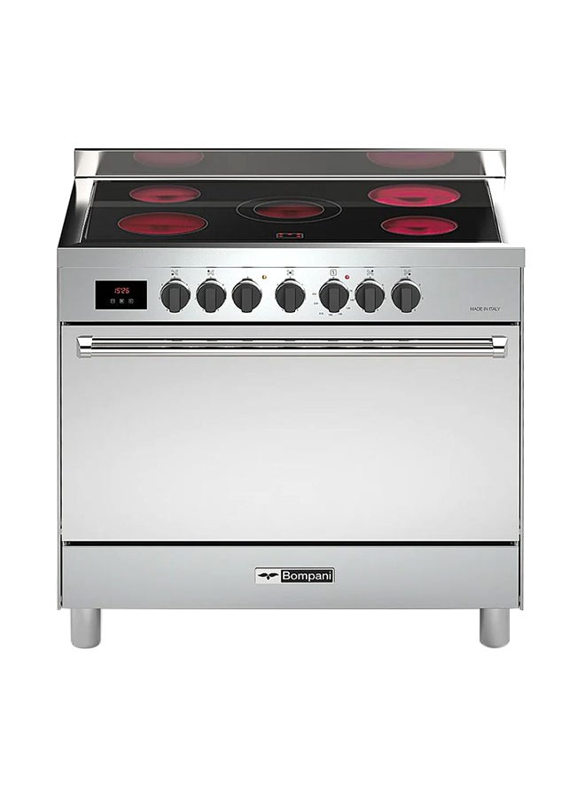 بومباني موقد كهربائي بومباني - 5 شعلات سيراميك زجاجي - رمادي - 90x60 سم - Image 1