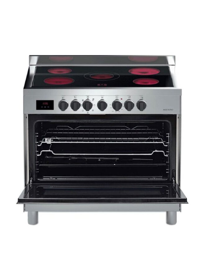 بومباني موقد كهربائي بومباني - 5 شعلات سيراميك زجاجي - رمادي - 90x60 سم - Image 2