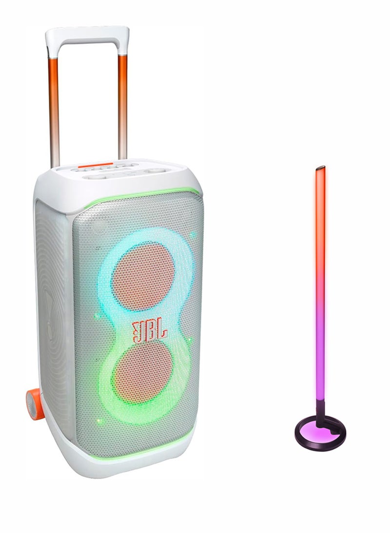 JBL PartyBox Stage 320 Wireless Party Speaker,+ PartyLight Stick JBLPBSTAGE320SWUK+JBLPLSTICK White  - Image 1