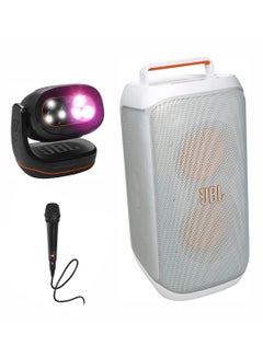 PartyBox Club 120 Wireless Party Speaker,+ PARTYLIGHT BEAM Bluetooth projection party light + PBM100 Wired Dynamic Vocal Mic with Cable JBLPBCLUB120SWUK+JBLPLBEAMEU+JBLPBM100BLK White - pnsku/N70145432V/45/_/1738658146/a65db6df-a7d9-45bb-970c-0a937e95010b