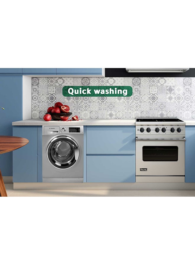 Ariston - Ariston Washer Front Load - 10 Kg Washing - 14 Programs - Grey - NLLCD1045SCA60hz 10 kg 188 W NLLCD1045SCA60hz Silver - Image 1