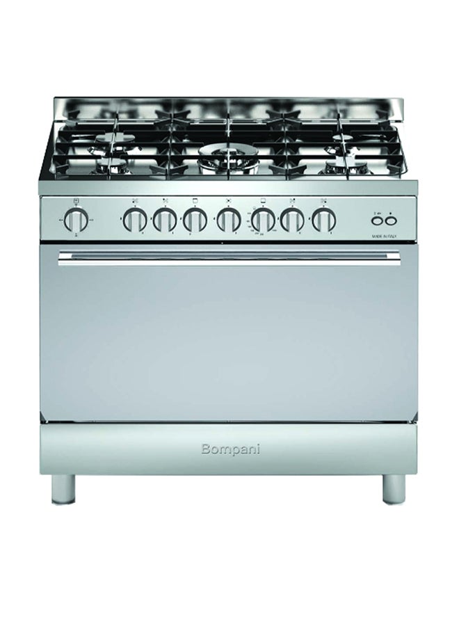 بومباني موقد غاز بومباني - 5 شعلات - سعة 109 - رمادي - DIVA90GG5TCIX - Image 1