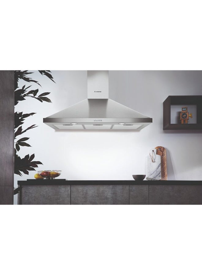 Ariston Free-Standing Chimney Cooker Hood - 3 Speeds - grey 145 W AHPN9.4FLMX/1 silver - Image 2