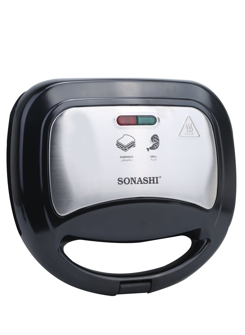 سوناشي - 3.5L Digital Air Fryer + 2 Slice Grill Maker + Turkish Coffee Maker | Air Fryer with 8 Auto-Cook Menu Functions, Griller with Non-Stick Plate and Cordless Base Coffee Maker | Bundle Offer SAF-350/SGT-853N/STCM-4972 1400 W SAF-350 + SGT-853N + STCM-4972 Black - Image 1