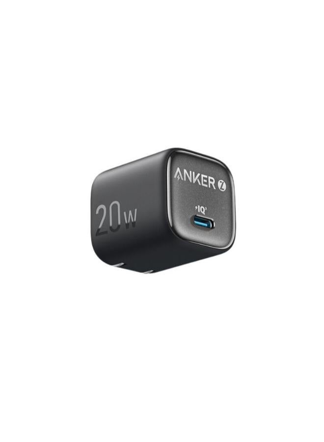 Anker Zolo 20w -Nano III Fast Charger for iPhone 15-16 Series, PPS, PIQ 3.0, Foldable, 20w Black  - Image 1