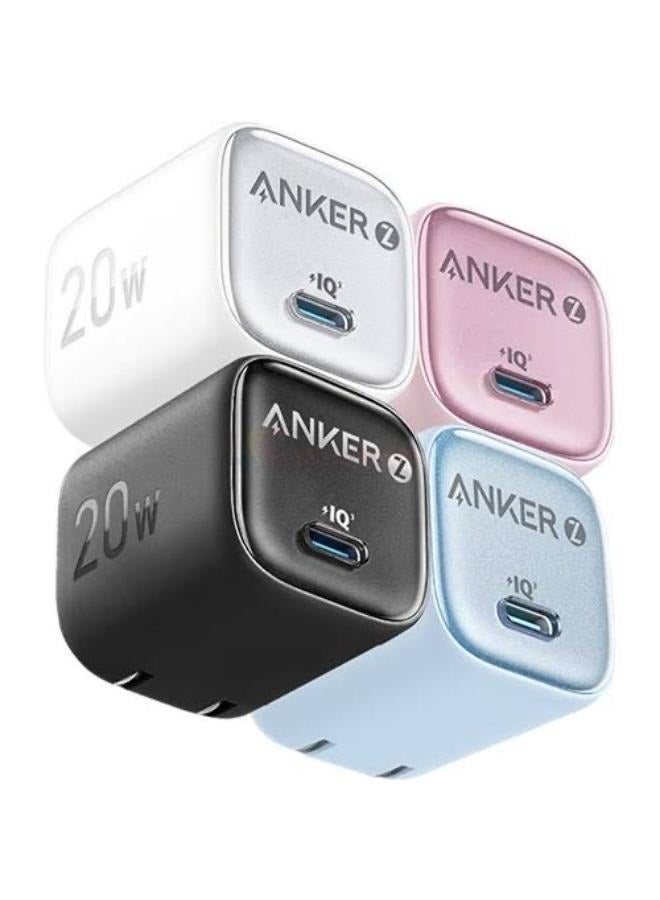 Anker - Zolo 20w -Nano III Fast Charger for iPhone 15-16 Series, PPS, PIQ 3.0, Foldable, 20w Pink - Image 1