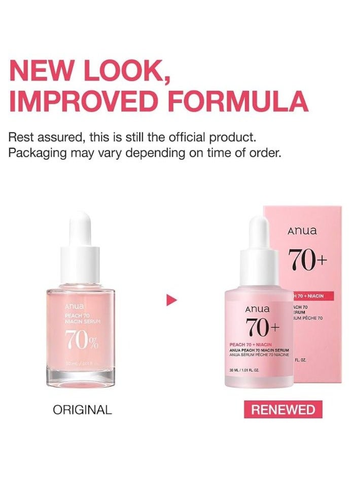 Anua Peach 70% Niacinamide Serum 30mlx2 (Pack of 2), Glow Booster Serum 60ml  - Image 4