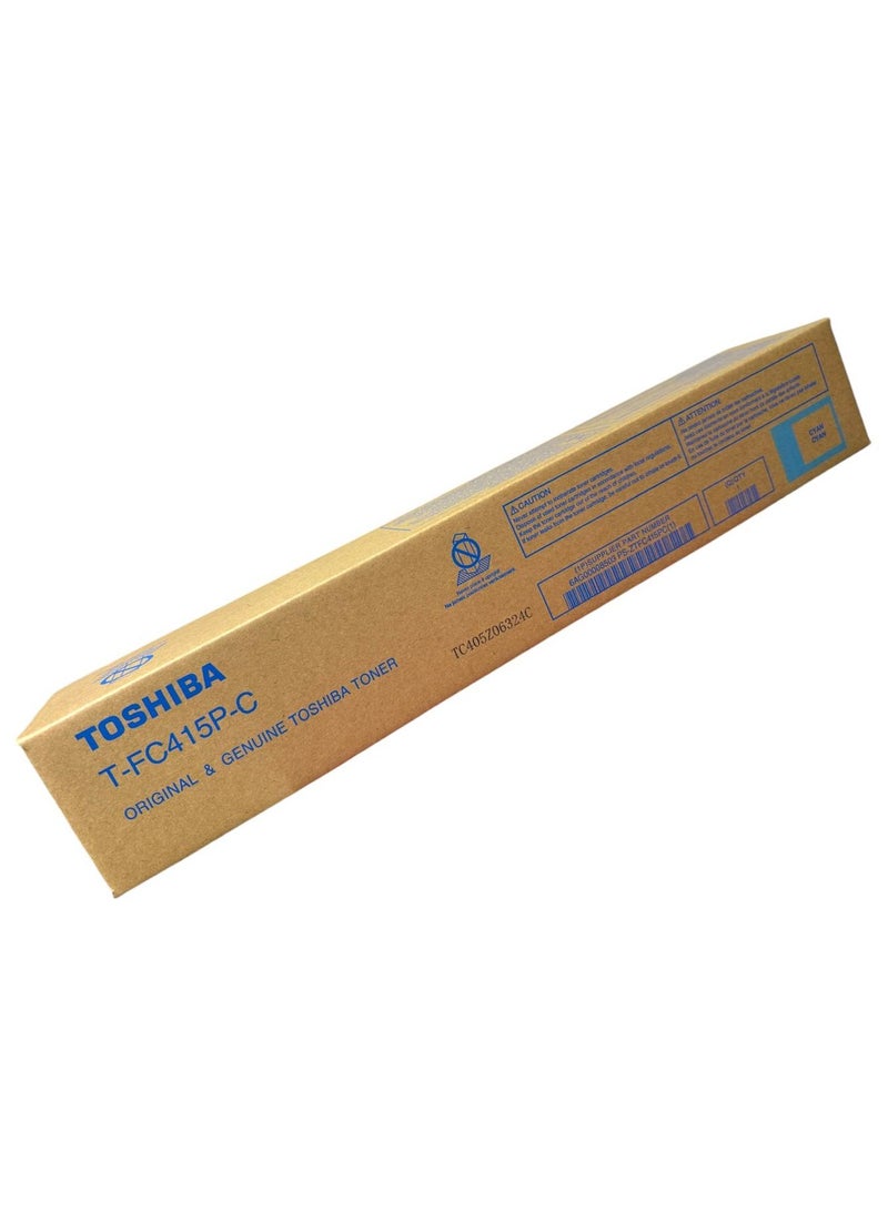 Toshiba Toner T-FC415P 33,000 Pages yield / 2515AC/3015AC/3515AC/4515AC/5015AC | Cyan  - Image 1