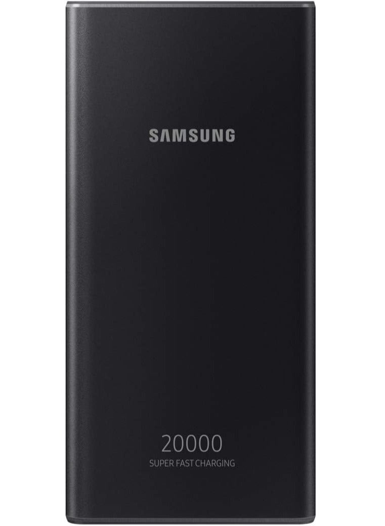Samsung 20000 mAh Power Bank 20Ah Battery Capacity Fast Charge with 25W Slim Metal Design Triple Port Charging Capacity LED Indicator Cosmic Gray - Image 1