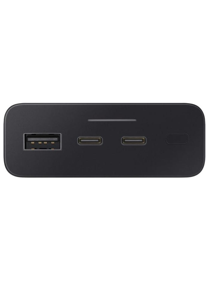 Samsung 20000 mAh Power Bank 20Ah Battery Capacity Fast Charge with 25W Slim Metal Design Triple Port Charging Capacity LED Indicator Cosmic Gray - Image 4