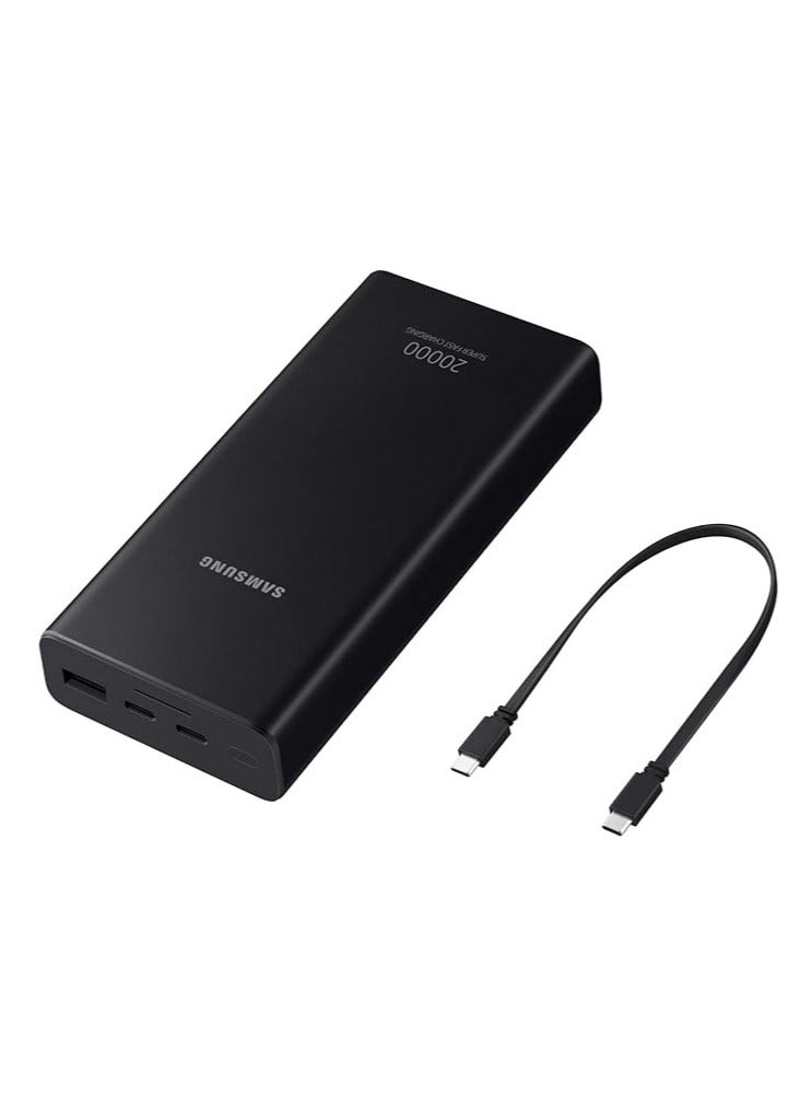 Samsung 20000 mAh Power Bank 20Ah Battery Capacity Fast Charge with 25W Slim Metal Design Triple Port Charging Capacity LED Indicator Cosmic Gray - Image 5
