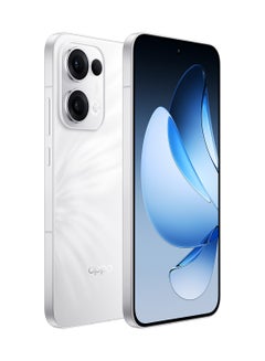 أوبو Reno13 AI Phone Dual SIM 5G 512GB 12GB RAM Plume White + Oppo Enco Air4 Buds + Headphones - Middle East Version  - Image 4