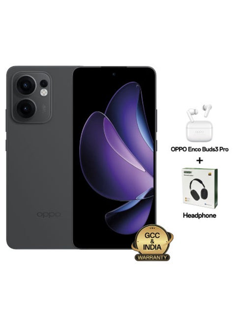 Reno13 F AI Phone Dual SIM 5G 512GB 12GB RAM Graphite Grey + Oppo Enco Buds3Pro + Headphones - Middle East Version