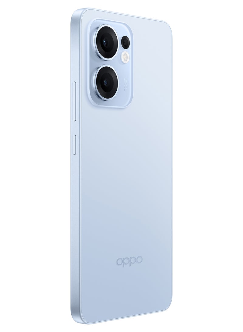 أوبو - Reno13 F AI Phone Dual SIM 5G 512GB 12GB RAM Skyline Blue + Oppo Enco Buds3Pro + Headphones - Middle East Version - Image 1