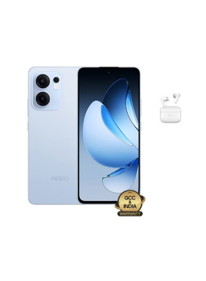 OPPO Reno13 F AI Phone Dual SIM 5G 512GB 12GB RAM Skyline Blue + Free Gift - Middle East Version - Image 1